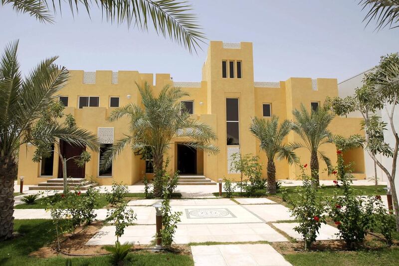 One of the five-bedroom villas at Aldar's Al Falah project in 2009, for distribution to Emiratis. The company said it had developed or delivered to 6,744 homes for Emiratis. Ryan Carter / The National