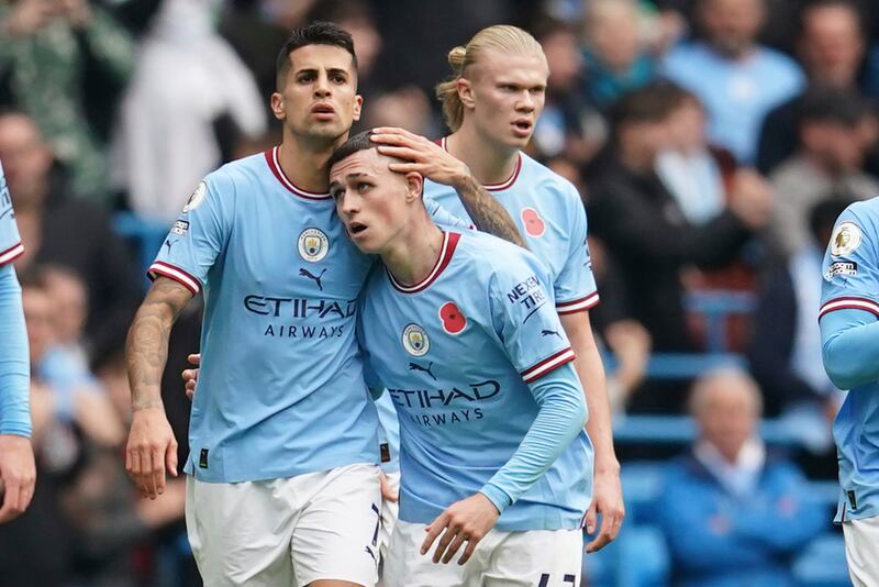 Joao Cancelo – 6 Gave away the free-kick which Toney would score from. He saw a low strike deflected wide of Raya’s goal, before forcing the Brentford goalkeeper to push another shot out for a corner. Booked for diving. AP