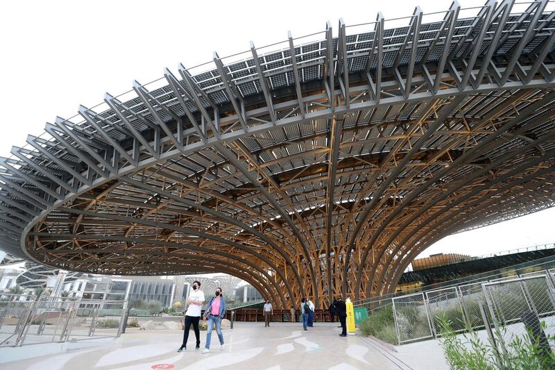 Dubai, United Arab Emirates - Reporter: Ramola Talwar. News. ExpoÕs Sustainability Pavilion opens to the public. Dubai. Thursday, January 21st, 2021. Chris Whiteoak / The National