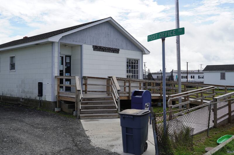 The island's lone post office sits right off Main Ridge Road. 