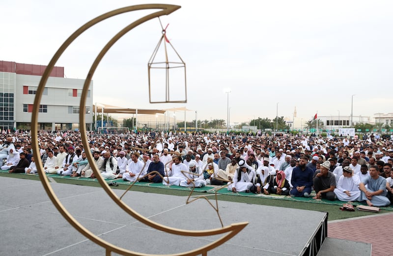 The start date for Eid was confirmed on Monday evening by the UAE's moon-sighting committee