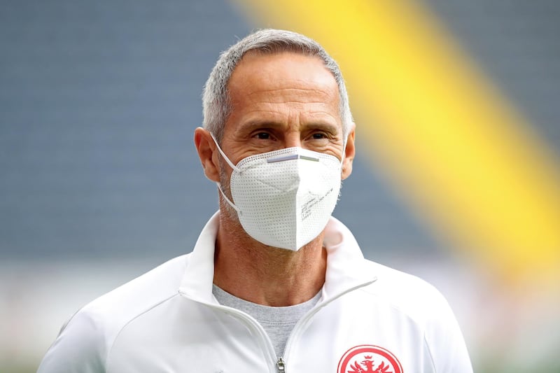 Eintracht Frankfurt manager Adi Hutter. EPA