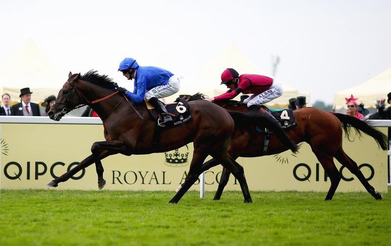 Kieren Fallon, left, was the first winner for Godolphin at Royal Ascot since 2012. Charlie Crowhurst / Getty Images