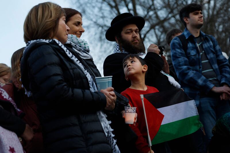 Mr Bushnell died after setting himself on fire in front of the Israeli embassy in Washington on February 25 in an apparent act of protest against the war in Gaza. AFP