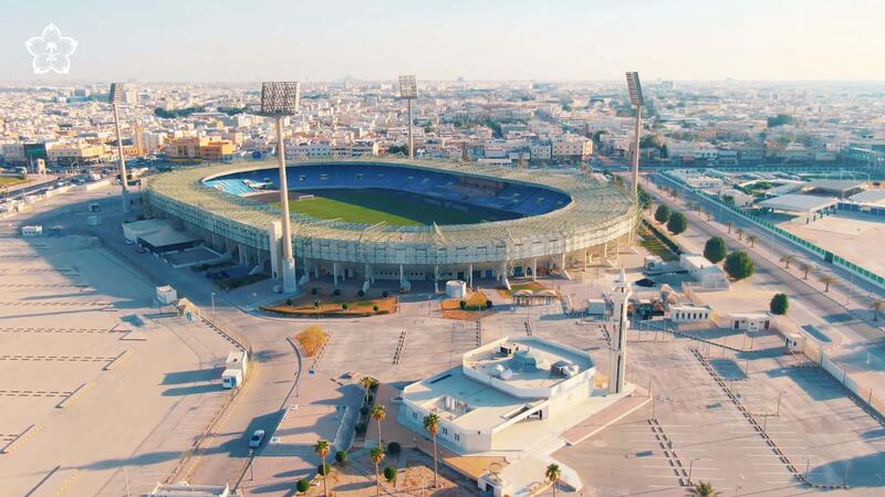 Prince Mohammed bin Fahd Stadium in Dammam. 
Teams: Al Ettifaq, Al Khaleej
Capacity: 15,000
Photo: Ministry of Sport