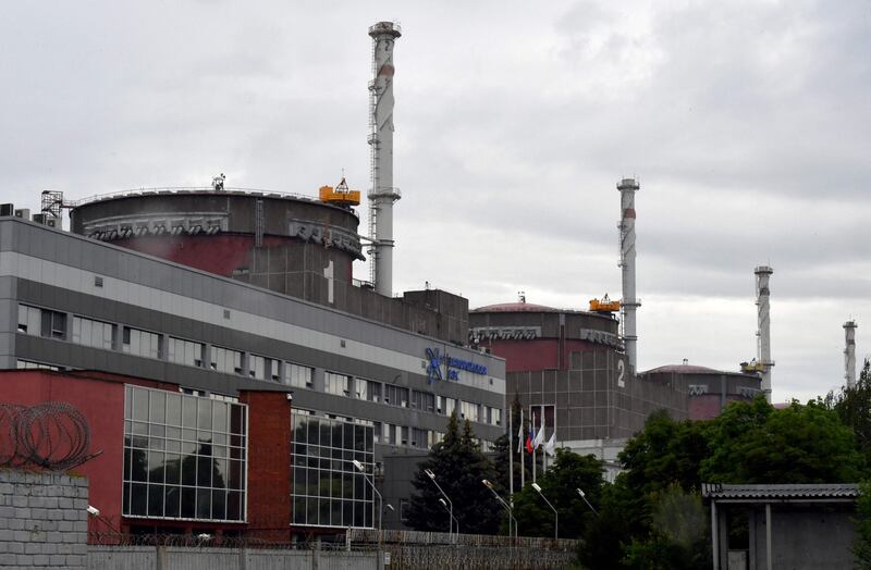 The Zaporizhzhia nuclear power plant is in Russian-occupied territory. Ukrainian staff continue to operate the site. AFP