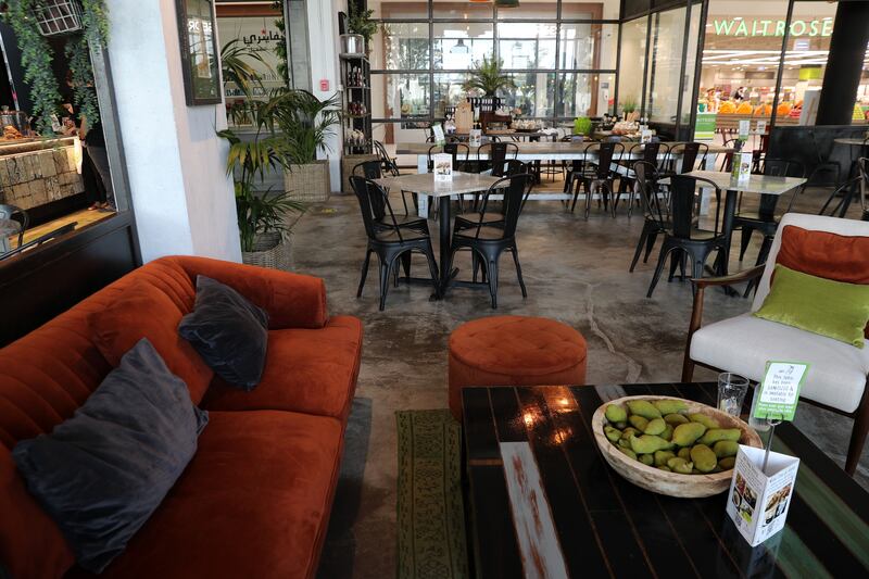The Lime Tree Cafe has a branch at Waitrose in Motor City, with indoor and outdoor seating