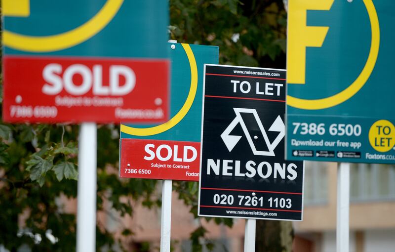 Annual house price growth remained in double digits for the fifth month in a row in September despite a 'modest slowdown', according to Nationwide. PA