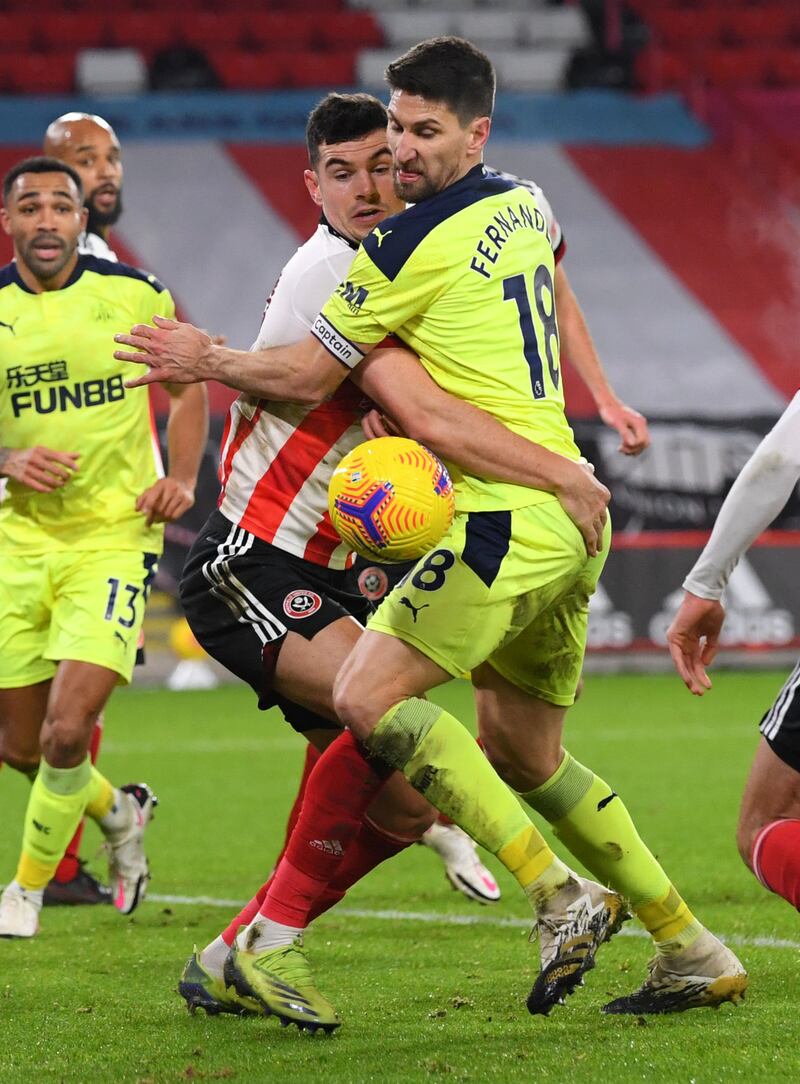 John Egan - 8: The Blades defence barely gave Newcastle a sniff and Egan was a key part of that. Impressive performance. PA