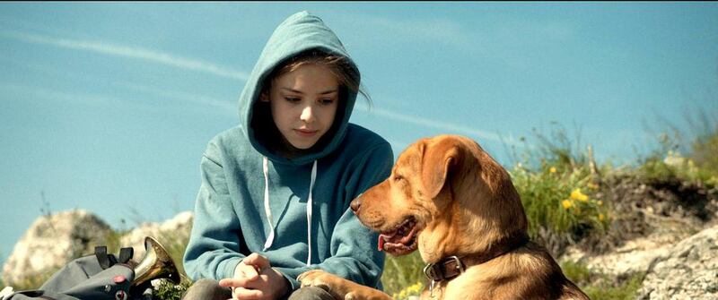 Zsofia Psotta as 13-year-old Lili in a scene from White God. Courtesy Cannes Film Festival