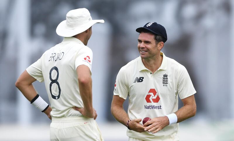 James Anderson, right, and Stuart Broad. Getty