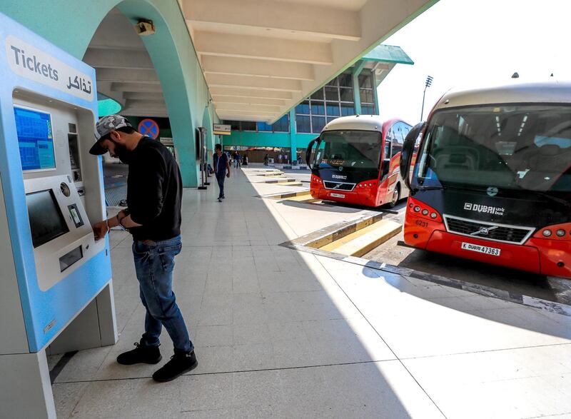 Abu Dhabi, U.A.E. .  December 25, 2018.  
Abub Dhabi Central Bus Station on Sultan Bin Zayed the First. Street.
Victor Besa / The National.
Section:  NA
Reporter: