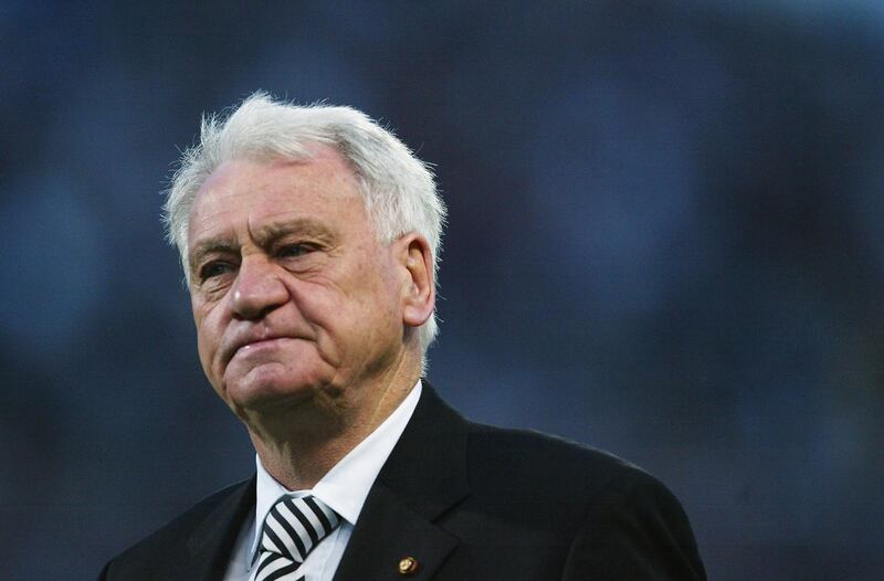 MARSEILLE, FRANCE - MAY 6:  Manager Sir Bobby Robson of Newcastle United enters the stadium before the game starts during the UEFA Cup Semi-Final, Second Leg match between Olympique De Marseille and Newcastle United at the Stade Velodrome on May 6, 2004 in Marseille, France. (Photo by Stu Forster/Getty Images)