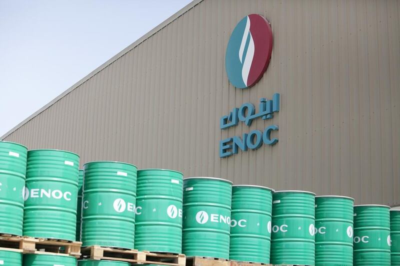 Enoc owns and operates a 140,000 bpd refinery at Jebel Ali as well as more than 120 retail outlets throughout the UAE. Sarah Dea/ The National