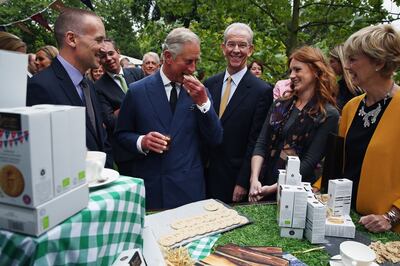Prince Charles launched Duchy Originals in 1990, creating an array of foods and drinks produced on his estates, the sale of which benefits various charities. WPA Pool / Getty Images