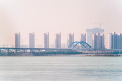 This photo about the Danyang-Kunshan Grand Bridge of Beijing-Shanghai Express Railway was taken at Kunshan, Suzhou, Jiangsu Province, China. The bridge is the so called longest bridge in the world, which is part of Beijing-Shanghai express railway start from Danyang JIangsu Province and end to Kunshan Suzhou, Jiangsu Province in China. In my mind, it  actually more like a viaduct than bridge. For a 168KM long bridge, it's hard to have full view shot.