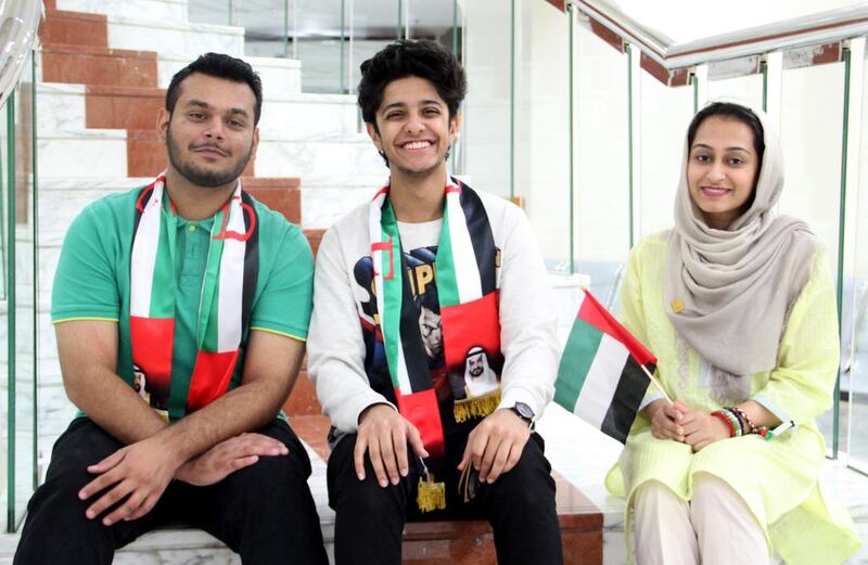 Pakistani expatriates, from left, Muhammad Butt, Jahanzeb Rehman and Zuha Rizvi. Courtesy Nava Rizvi