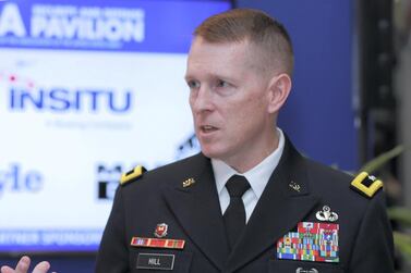 Major General David Hill, US Army. Victor Besa / The National