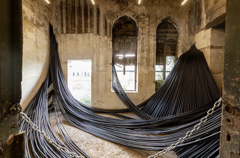 Muhannad Shono's ;Streams, Dreams and Flow States;, from Desert X 2019. The Saudi artist will represent the kingdom at Venice Biennale 2022. Photo: Mo Eskandrani. Courtesy of the artist