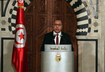 Hichem Mechichi was dismissed as Tunisia's prime minister in July. EPA
