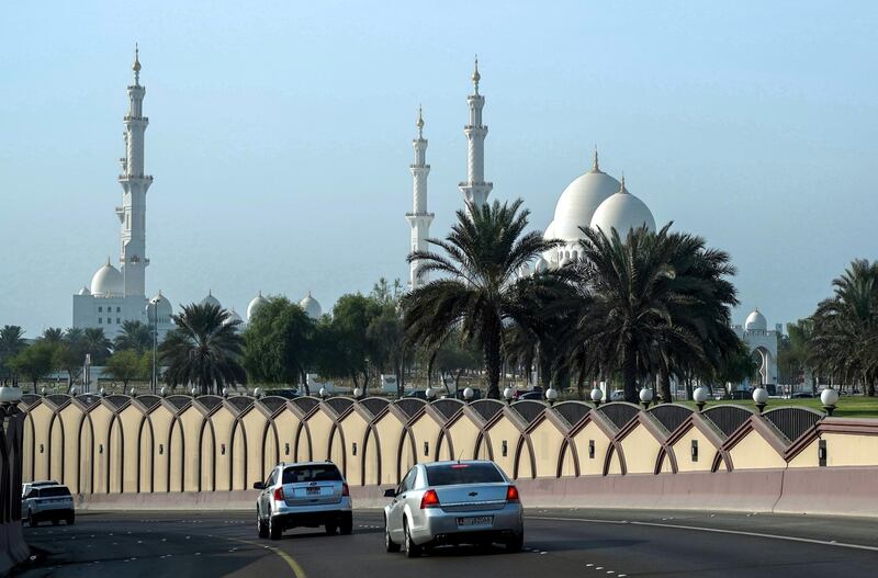 Abu Dhabi, United Arab Emirates, September 18, 2019.   Beautiful weather before the Al Maqta Bridge underpass, Abu Dhabi.
Victor Besa / The National
Section:  NA
Reporter: