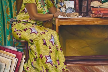 Ghanian artist Afia Prempeh's Nana Yaa, 2021, will be on view at Christie's DIFC. Courtesy Gallery 1957