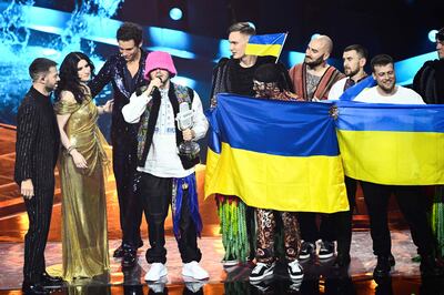 Ukrainian entry Kalush Orchestra were crowned the winner of an emotional Eurovision in 2022 shortly after Russia launched its invasion. AFP 