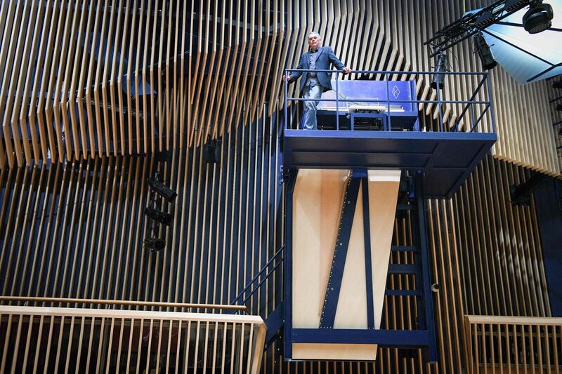 Piano constructor and builder David Klavins crafted his first vertical piano in 1985. AFP