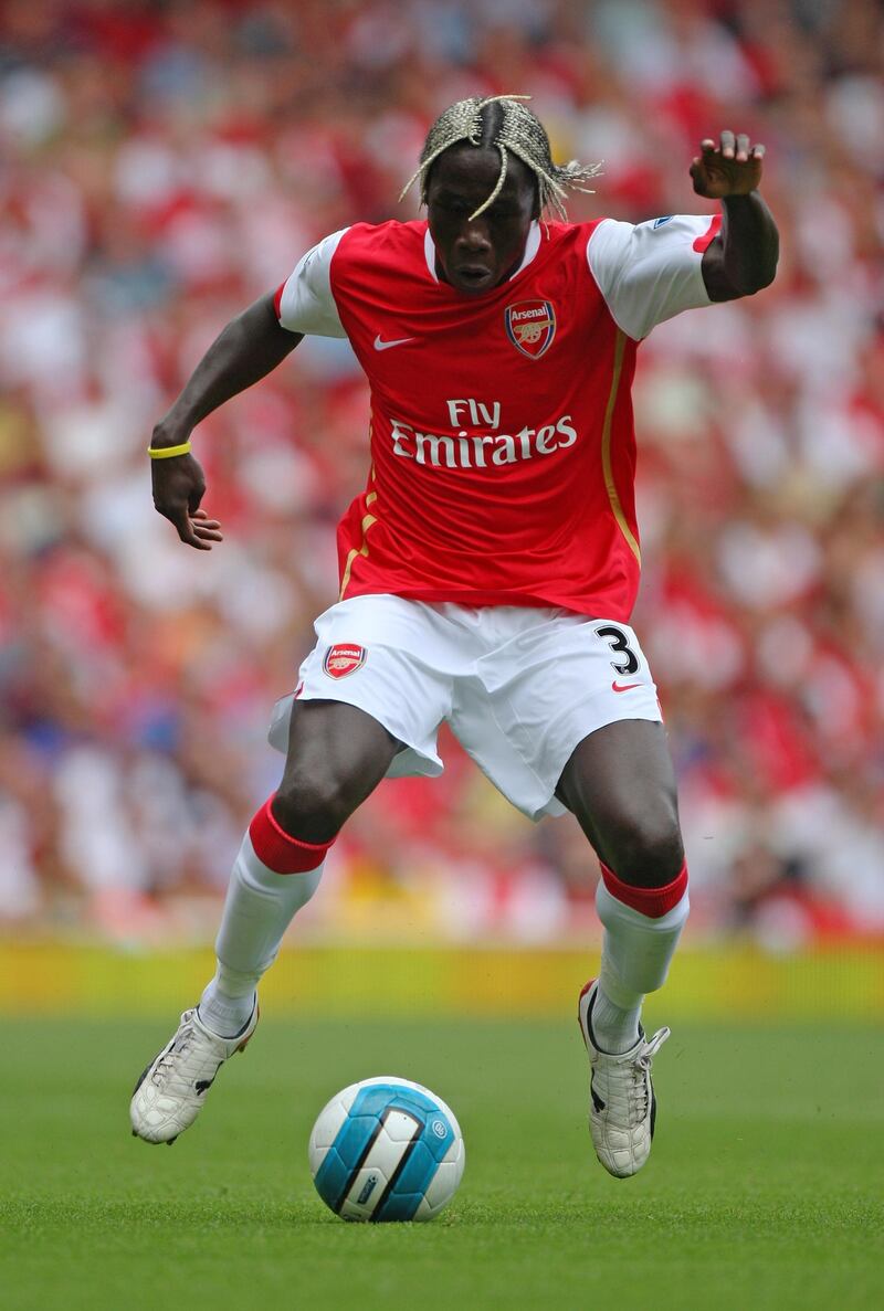 LONDON - AUGUST 12:  Bakari Sagna of Arsenal in action during the Barclays Premier League match between Arsenal and Fulham at Emirates Stadium on August 12, 2007 in London, England.  (Photo by Mike Hewitt/Getty Images)