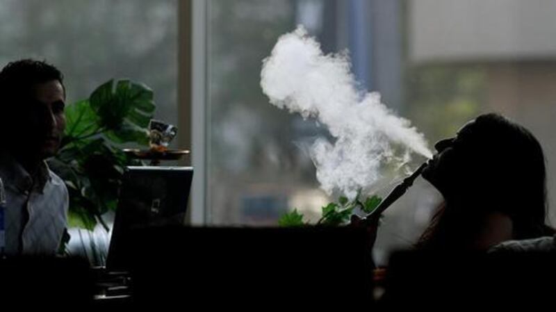 Dubai and Abu Dhabi banned the sale of shisha to help to limit the spread of coronavirus. AFP