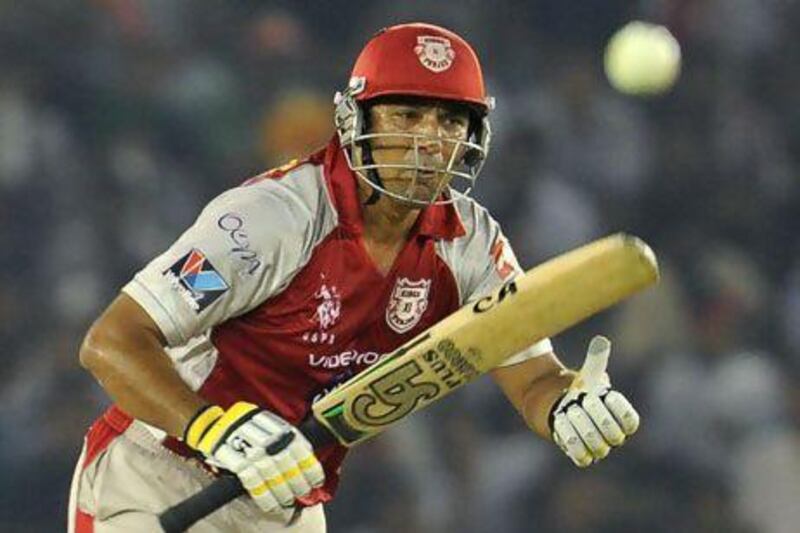 File picture from last year's IPL of Kings XI Punjab batsman Azhar Mahmood. Sajjad Hussain / AFP