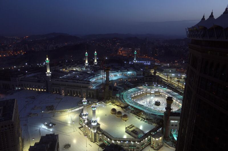 First dawn prayers of Ramadan this week at the Grand Mosque, in Makkah, Saudi Arabia. AP