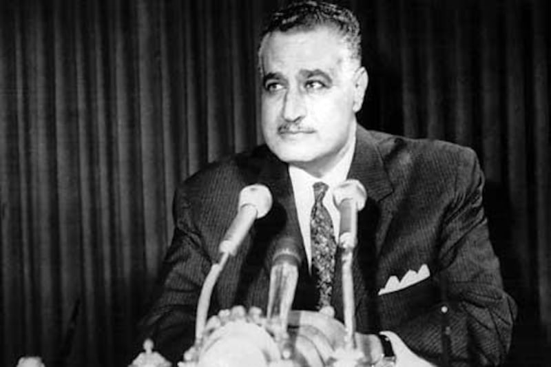 Egypt's late president Gamal Abdel Nasser in 1968. The National
