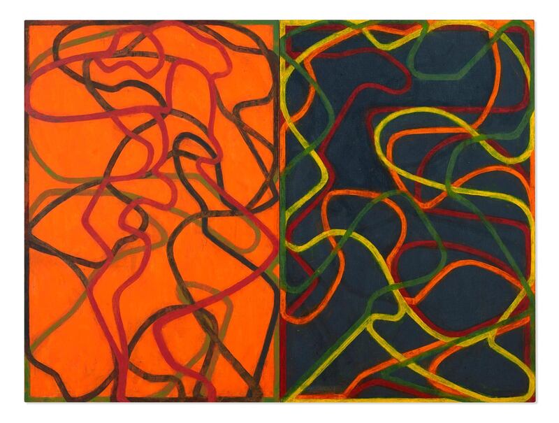 Brice Marden's Complements', 2004-2007, sold for $30,920,000 at Christie’s in New York. Courtesy Christie's