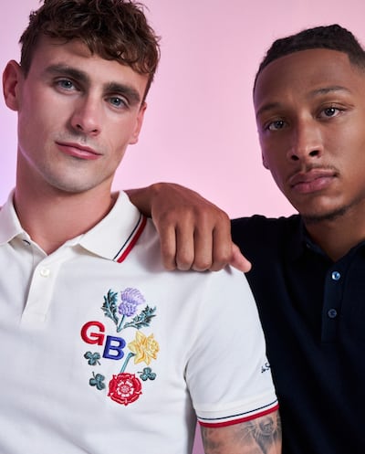 Team GB's looks are decorated with flowers from all the British nations. Photo: Ben Sherman