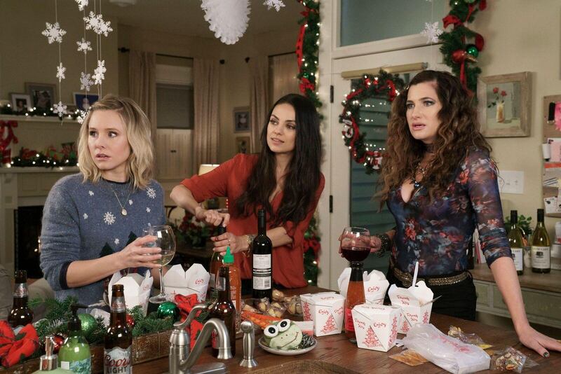 The bad moms are back. Kristen Bell, Mila Kunis and Katherine Hahn in a scene from Bad Moms' Christmas.