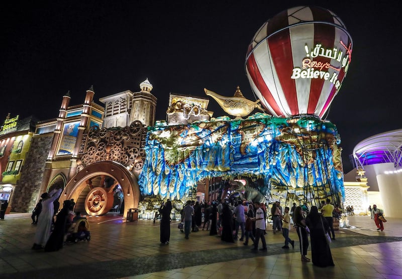 Abu Dhabi, United Arab Emirates, January 5, 2020.  
Photo essay of Global Village.
---   Ripley's Believe it or Not.
Victor Besa / The National
Section:  WK
Reporter:  Katy Gillett
