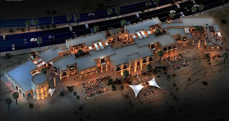 An artist’s impression of how the Hatta Heritage Inn and Market will look when complete. Work is due to start this week. Courtesy Government of Dubai


