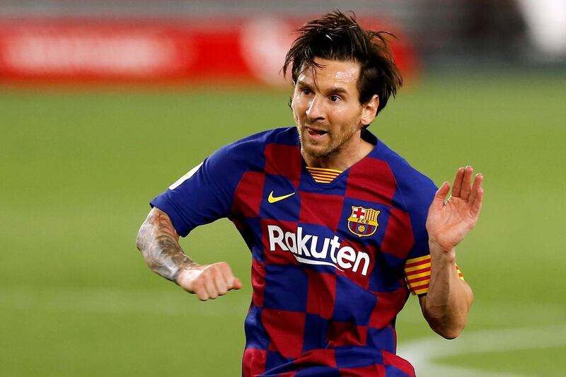 Barcelona's Lionel Messi has a tough night. Reuters