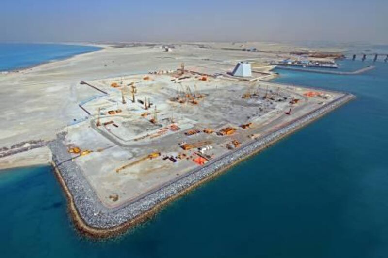 March 16, 2010-Updated Feburary 2010 aerial photos of Saadiyat island development
Lourve plot

For NATIONAL story on islands by Rym Ghazal
Courtesy TDIC