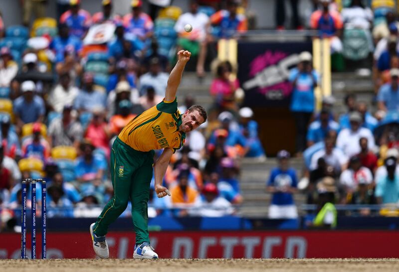 9. Anrich Nortje (South Africa, 15 wickets, 5.74 economy rate). AFP