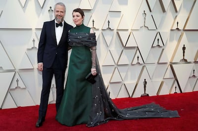 REFILE - CORRECTING TYPO IN NAME   91st Academy Awards - Oscars Arrivals - Red Carpet - Hollywood, Los Angeles, California, U.S., February 24, 2019. Olivia Colman and Ed Sinclair REUTERS/Mario Anzuoni