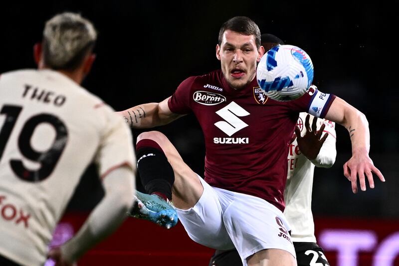 Torino’s Italian forward Andrea Belotti. AFP