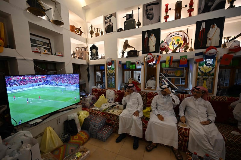 Fans without tickets are watching in cafes and tea shops across Doha, the region and beyond. AFP