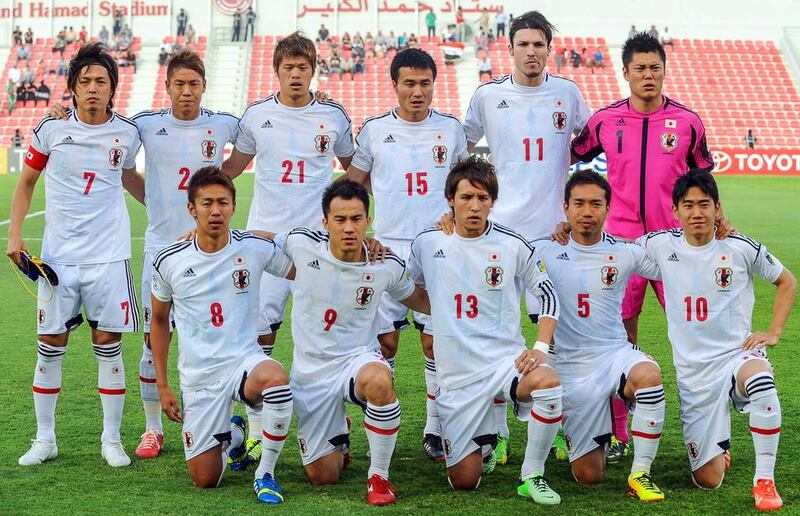 Japan team photo taken during World Cup qualifying on June 11, 2013. Stringer /EPA
