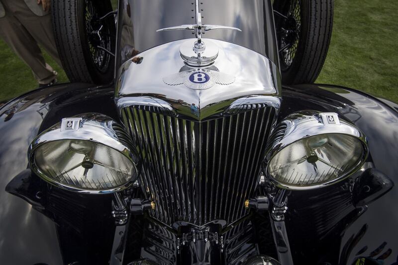 The front grille of a 1931 Bentley 8-litre Gurney Nutting Sport Tourer. Bloomberg