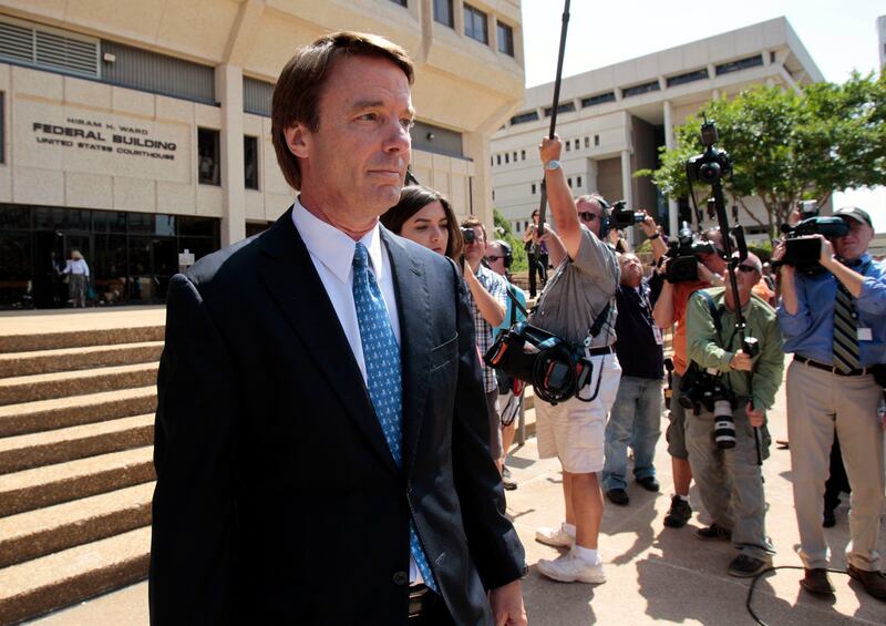 Former presidential candidate John Edwards was charged with using nearly $1 million in funds from his 2008 presidential campaign to help cover up an extramarital affair. He was acquitted of one charge, and the jury deadlocked on the others. AP