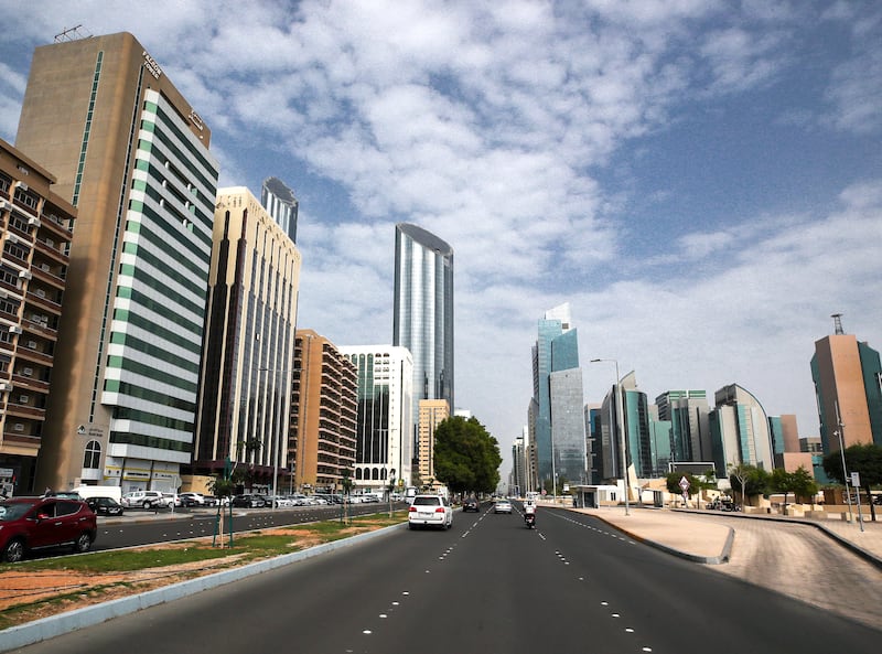 Hamdan Street is a great option for those looking for affordable properties, with two-bedroom apartments going for as little as Dh61,000. Victor Besa / The National