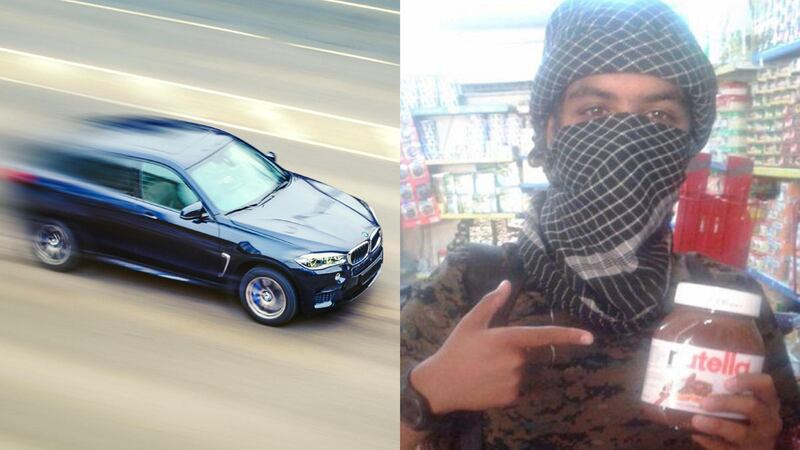 Aspiring fighters hired BMWs to drive across Europe to join the terror group, taking with them luxuries such as Nutella. Alamy/Social media