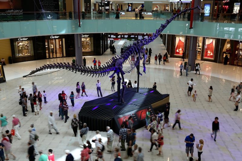 The mall houses an original skeleton of a dinosaur, which scientists named Amphicoelias. The 155-million-year-old dinosaur was discovered in 2008 in the Dana Quarry in Wyoming, USA. Reuters 